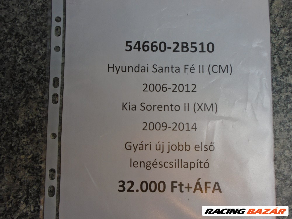 [GYÁRI ÚJ] JOBB első lengéscsillapító: Hyundai Santa Fé III (CM) / KIA Sorento II (XM)  3. kép